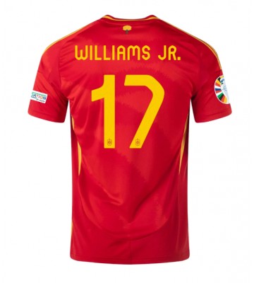 España Nico Williams #17 Primera Equipación Eurocopa 2024 Manga Corta